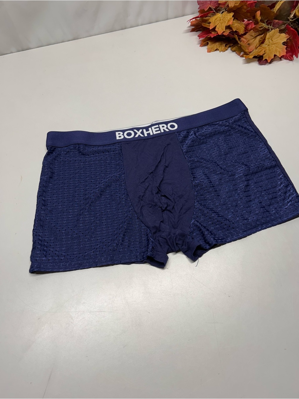 Men's Navy Blue Performance Boxer Briefs